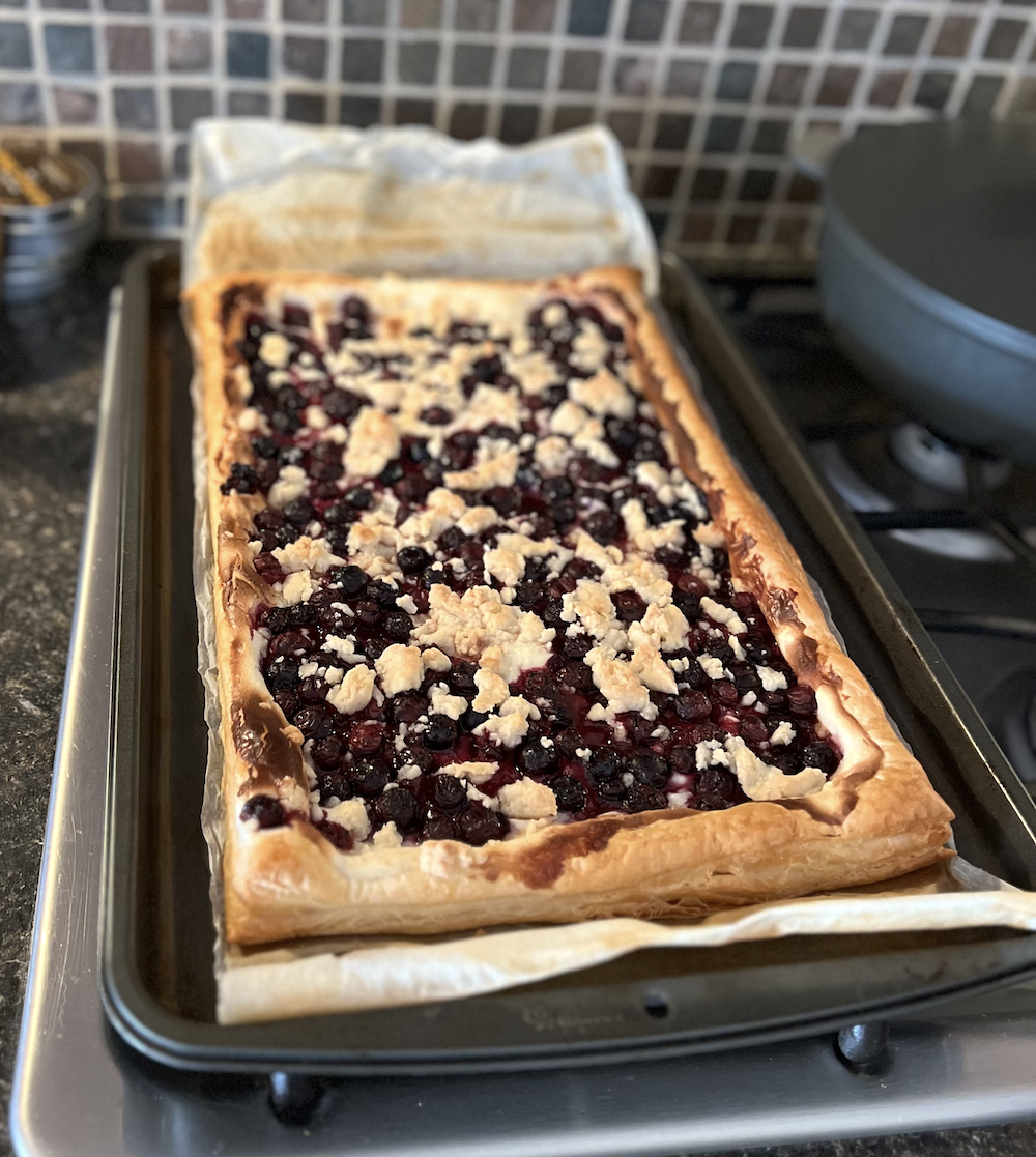Lemon Blueberry Puff Pastry Tart