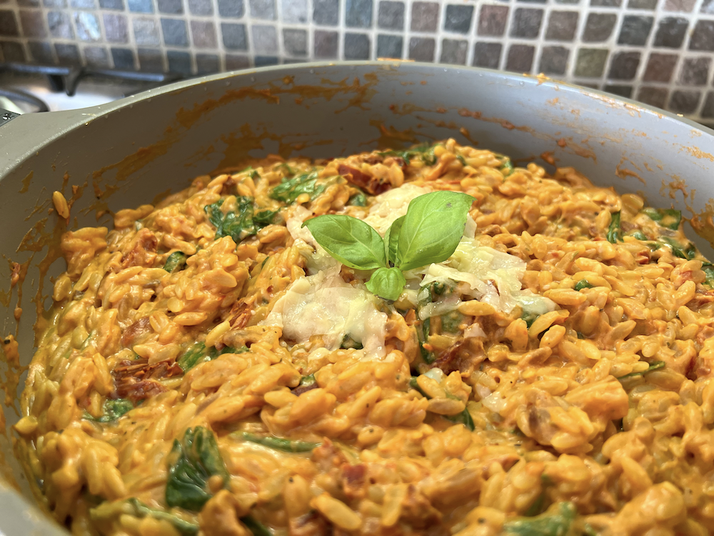 Creamy Tuscan Orzo