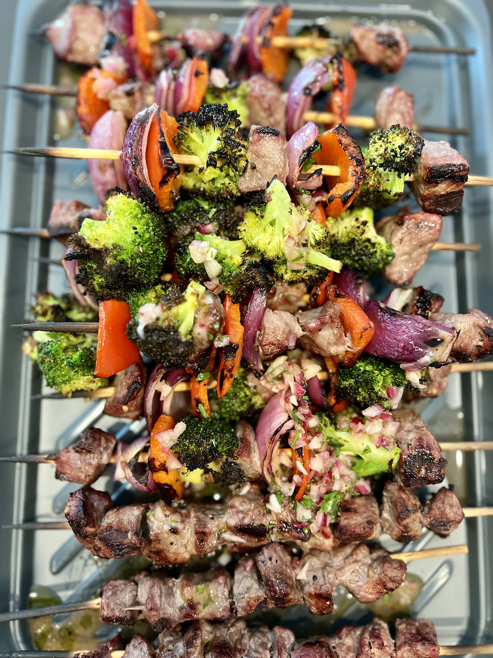 Dijon Beef Kebabs