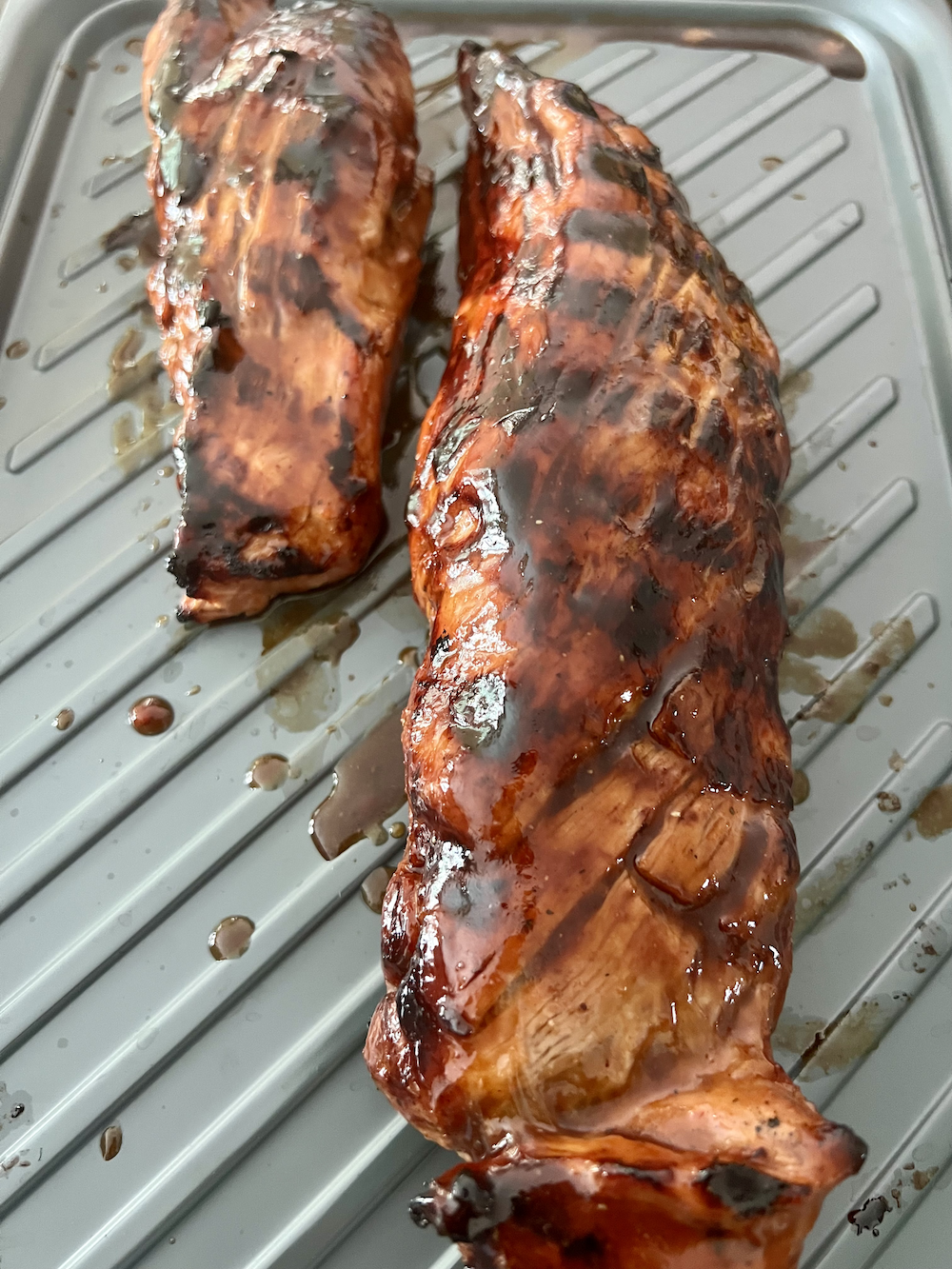 Grilled Pork Tenderloin with Rice