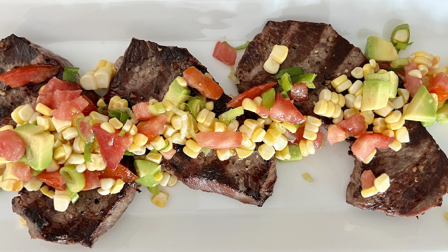 Grilled Steak with Summer Relish