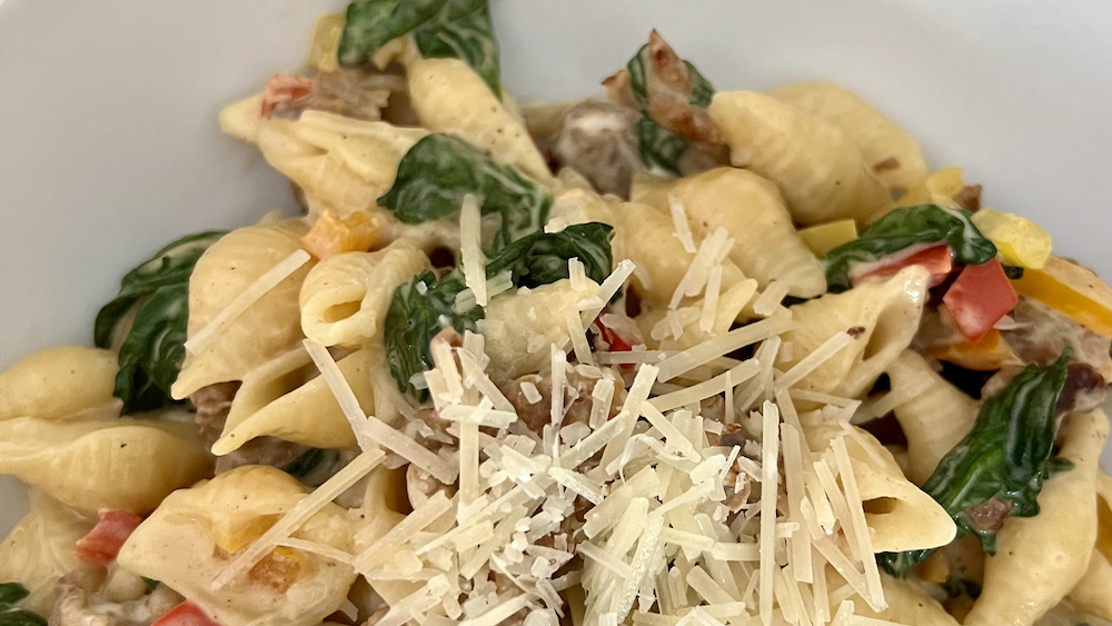 Image of Creamy Sausage and Peppers Pasta