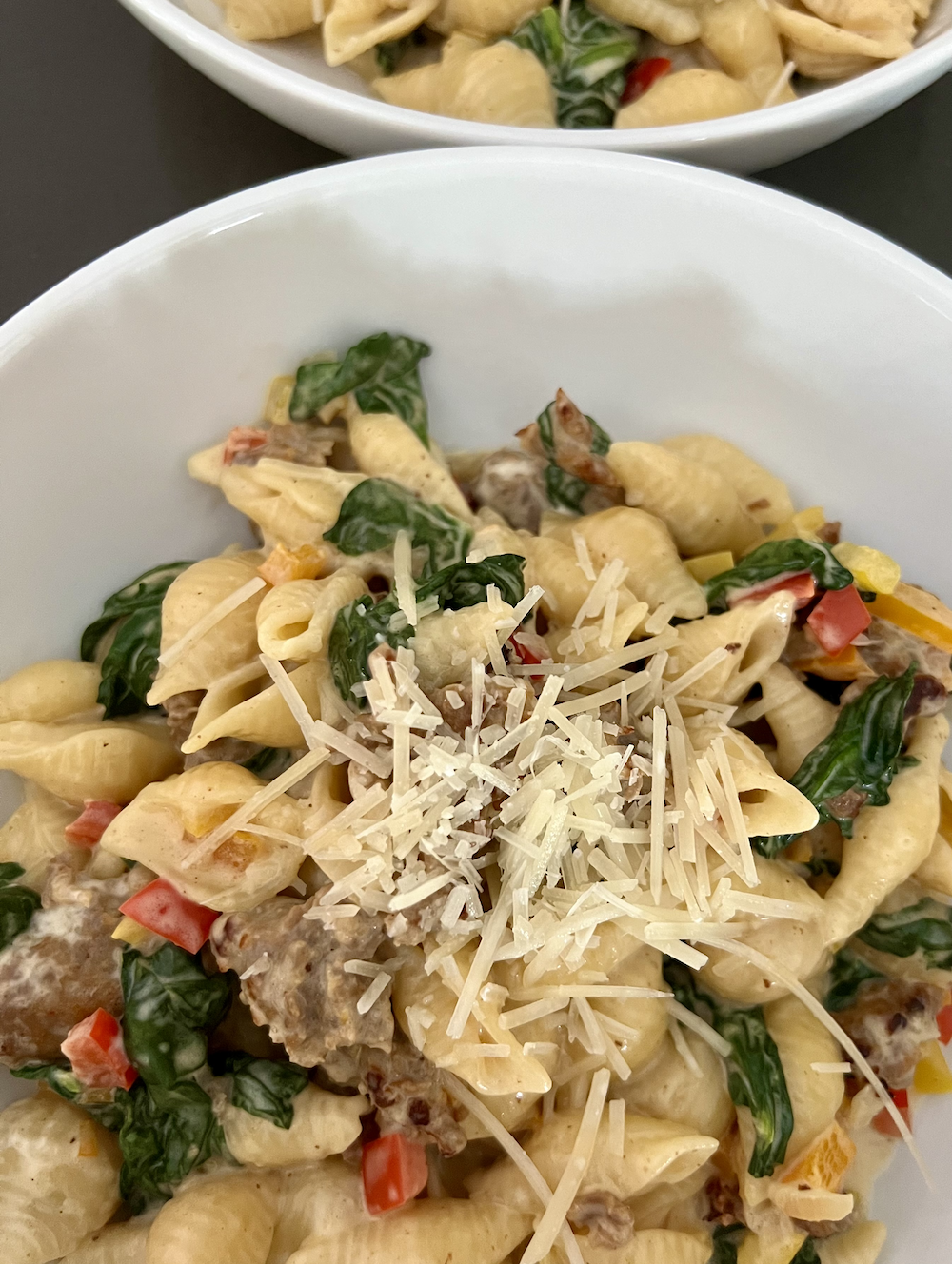 Creamy Sausage and Peppers Pasta