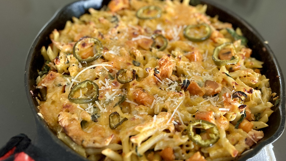 Image of Spicy Butternut Chicken Pasta Skillet