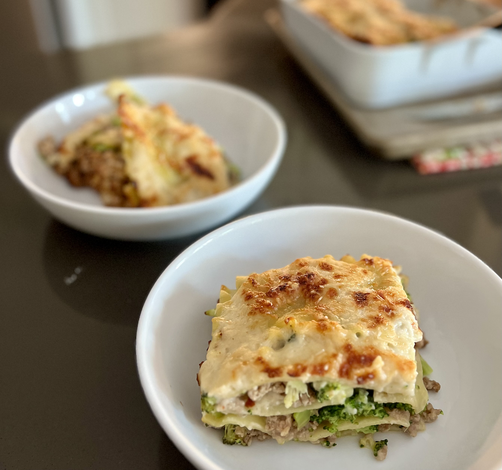 Broccoli and Italian Sausage Lasagna