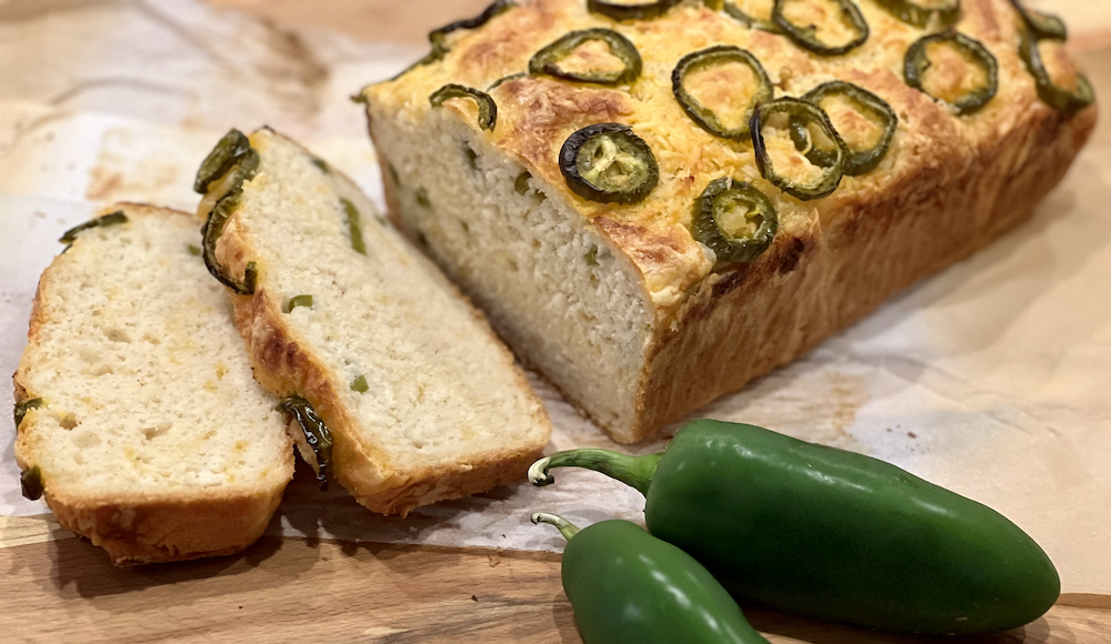Jalapeño Cheddar Beer Bread