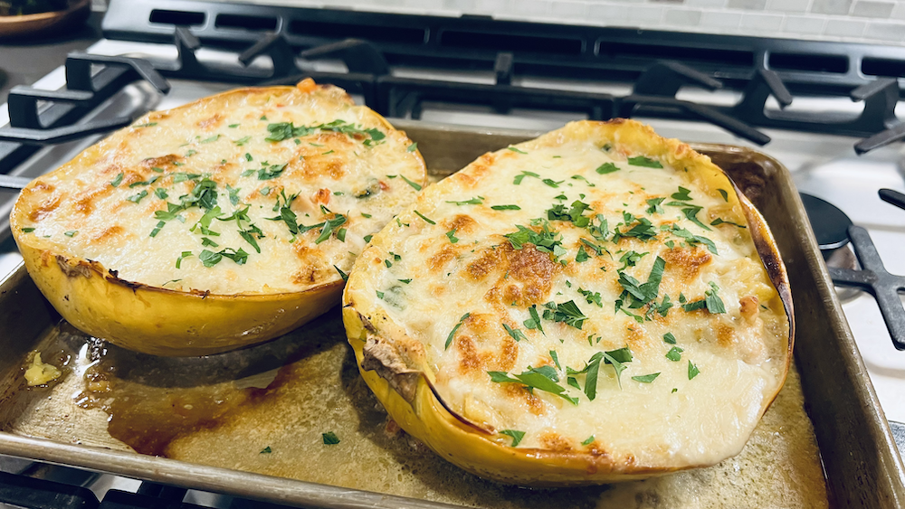 Image of Chicken Alfredo Spaghetti Squash