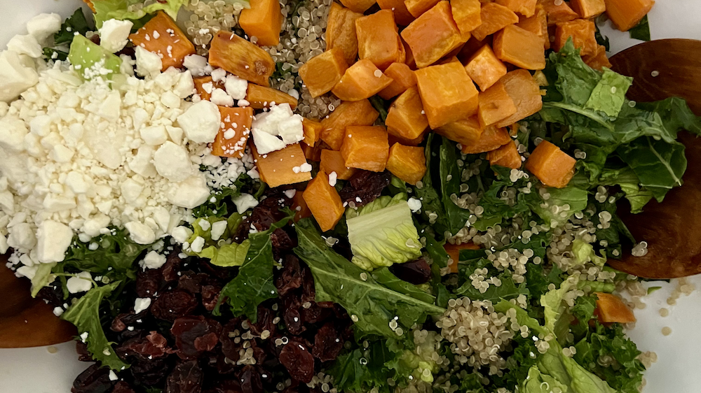 Image of Roasted Sweet Potato, Quinoa, Kale Salad