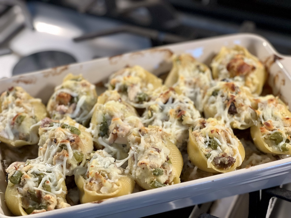 Leftover Thanksgiving Stuffed Shells
