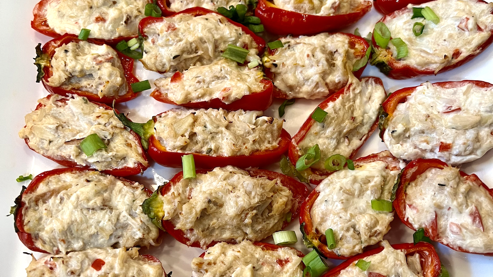 Image of Crab and Cheese Stuffed Mini Peppers