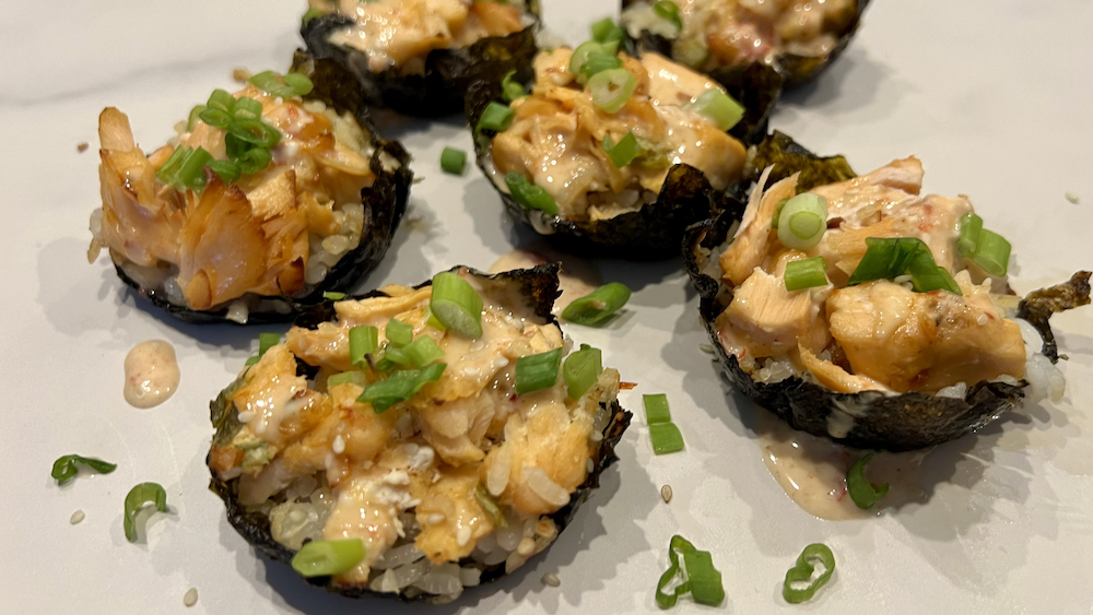 Image of Baked Salmon Sushi Cups