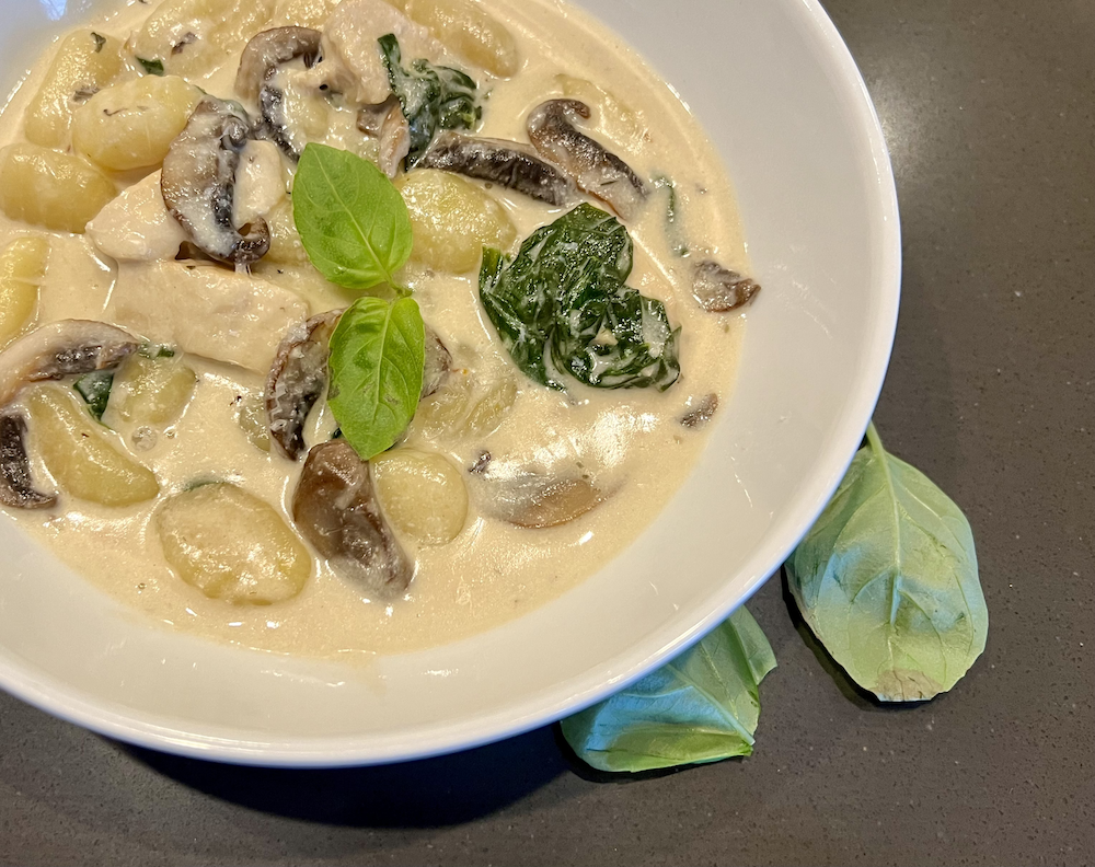 One Pan Creamy Chicken & Gnocchi