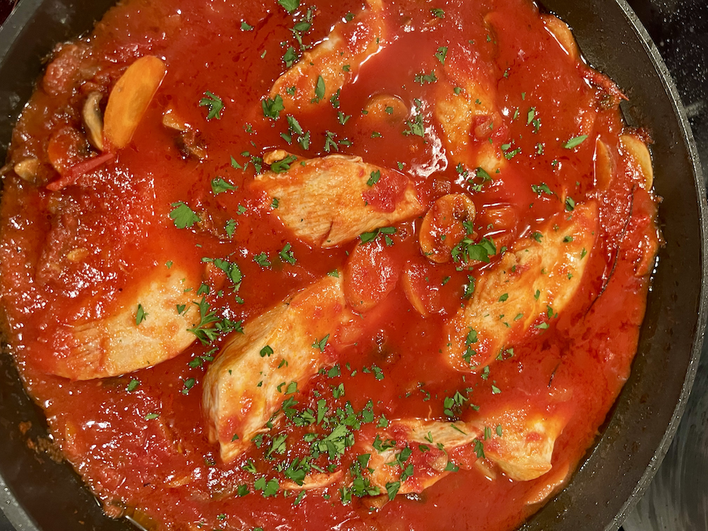 Skillet Chicken Cacciatore