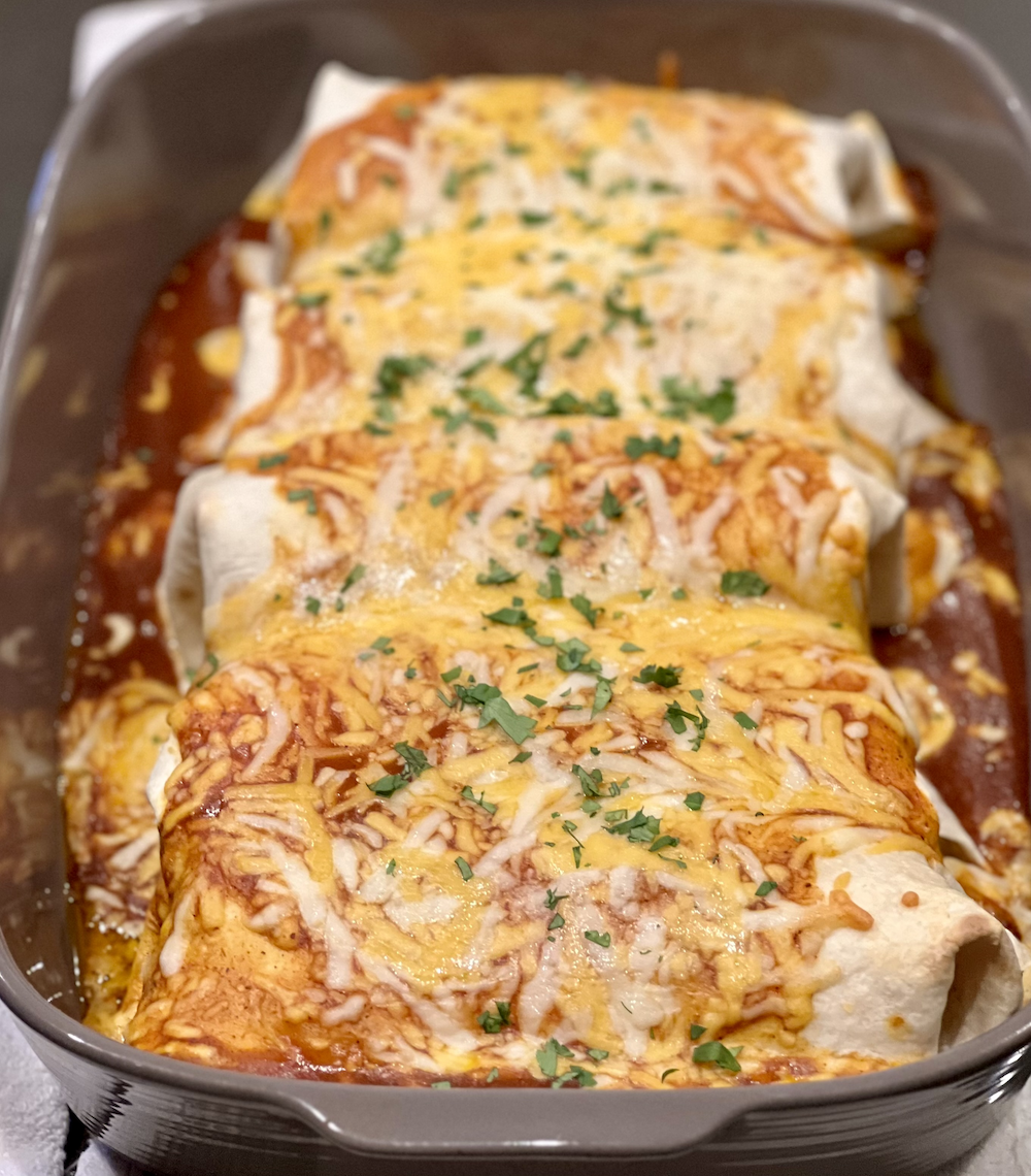 Cheesy Baked Burrito