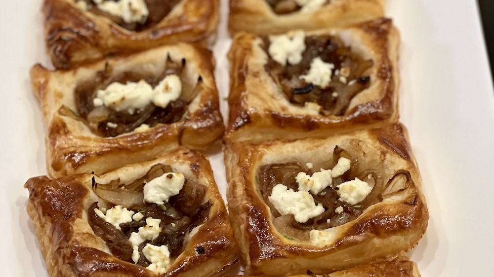 Caramelized Onion and Goat Cheese Bites