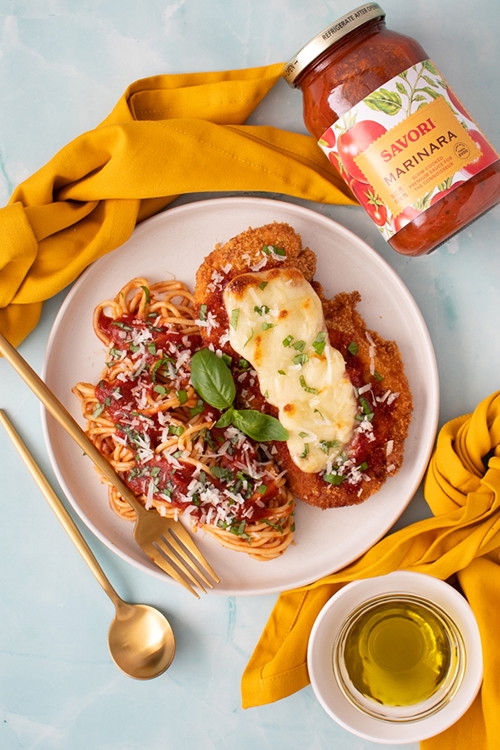 Chicken Parmesan with Spaghetti