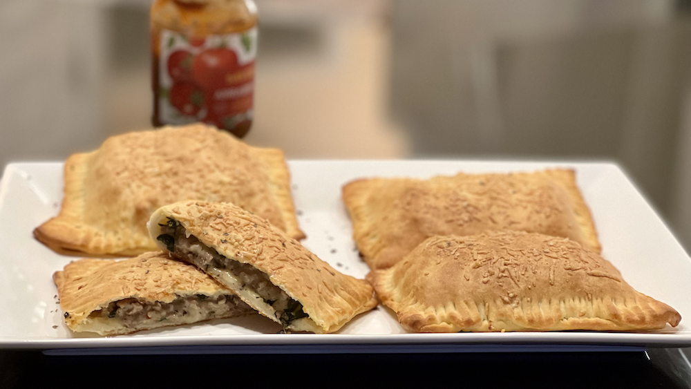 Image of Sausage and Spinach Calzones