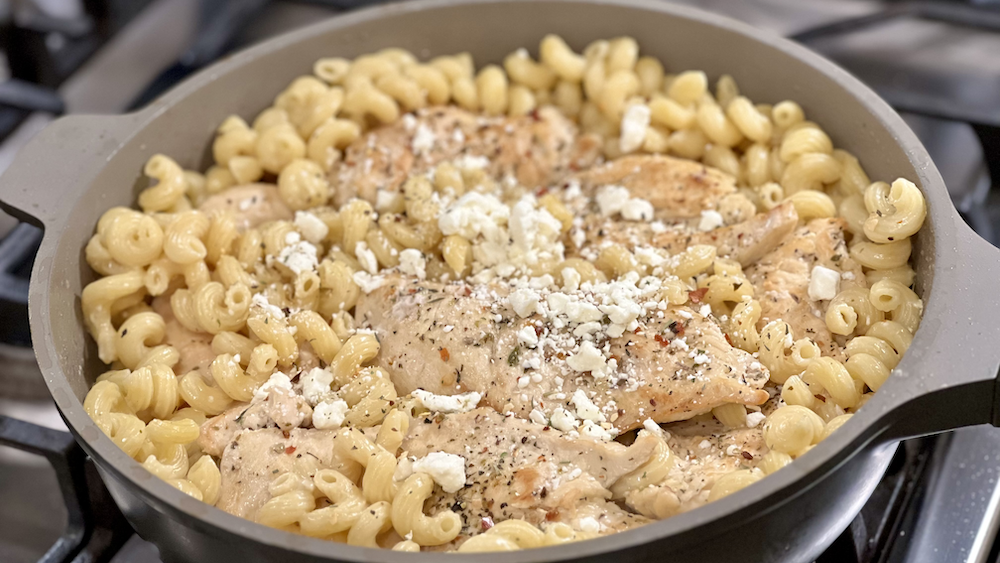 Lemon Feta Chicken Skillet