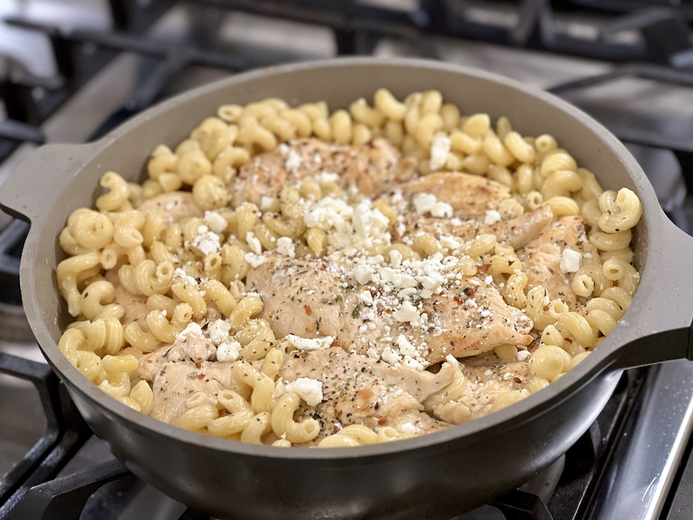 Lemon Feta Chicken Skillet