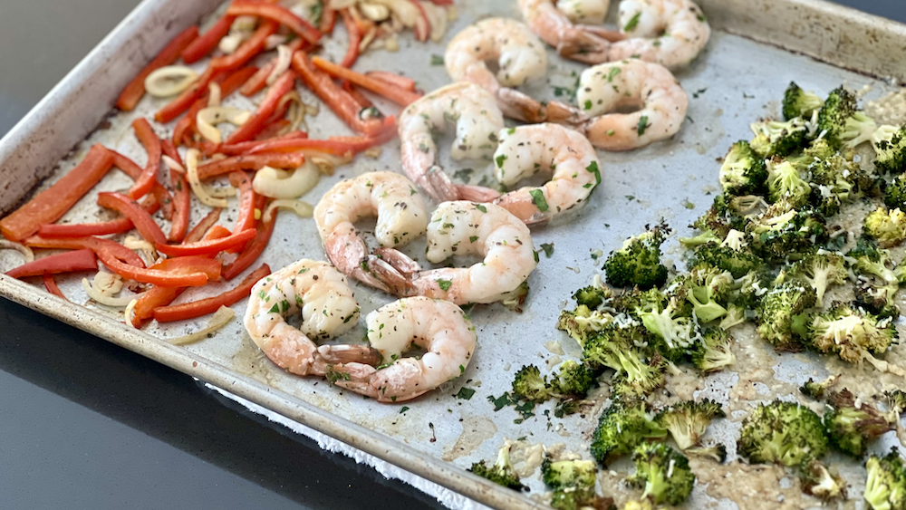 Image of Garlic Sheet Pan Shrimp and Vegetables