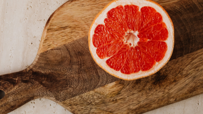 Image of Grapefruit with Olive Oil and Sea Salt