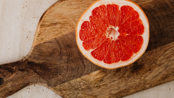 Grapefruit with Olive Oil and Sea Salt