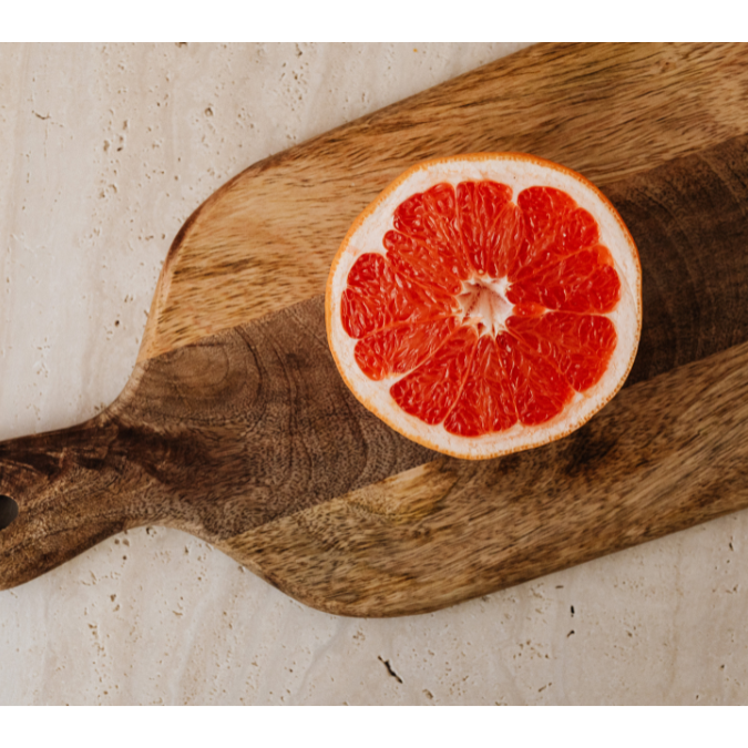 Grapefruit with Olive Oil and Sea Salt