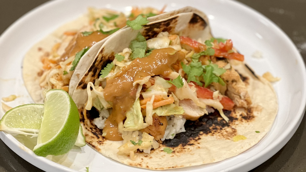 Image of Thai Peanut Chicken Tacos