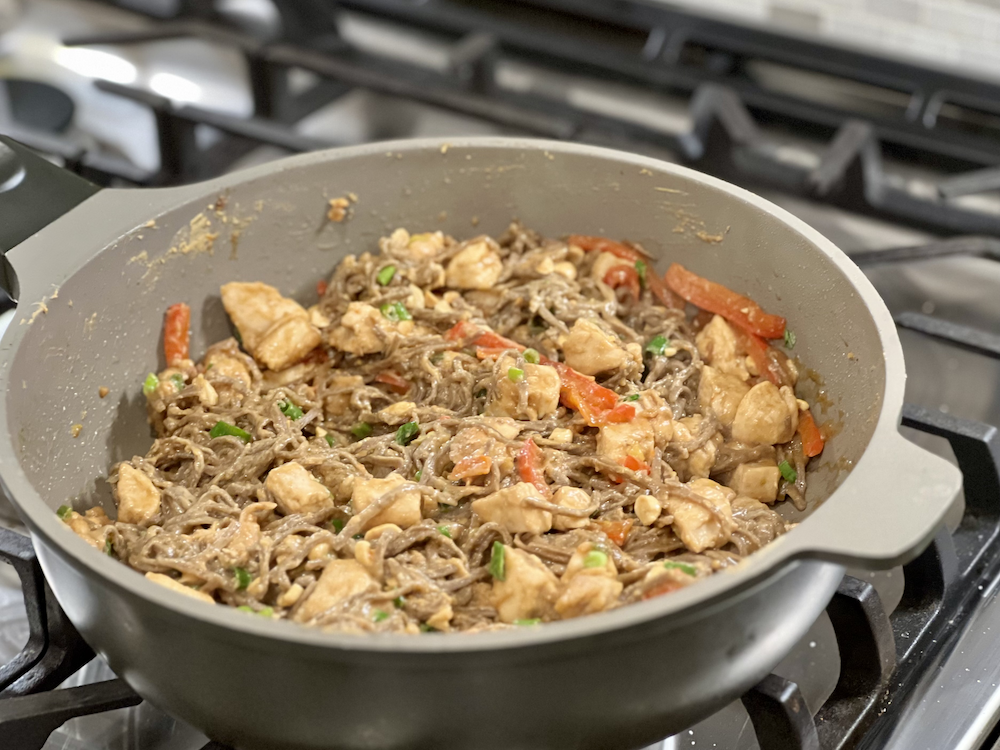 Creamy Peanut-Lime Chicken with Noodles