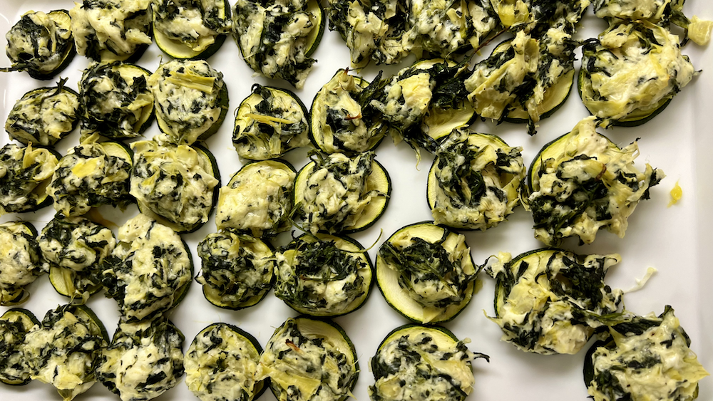 Image of Spinach Artichoke Zucchini Bites