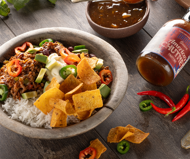 Image of Chili with Beans and America's Chutney