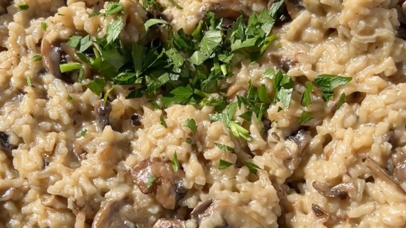 Image of Plant-Based Mushroom Risotto