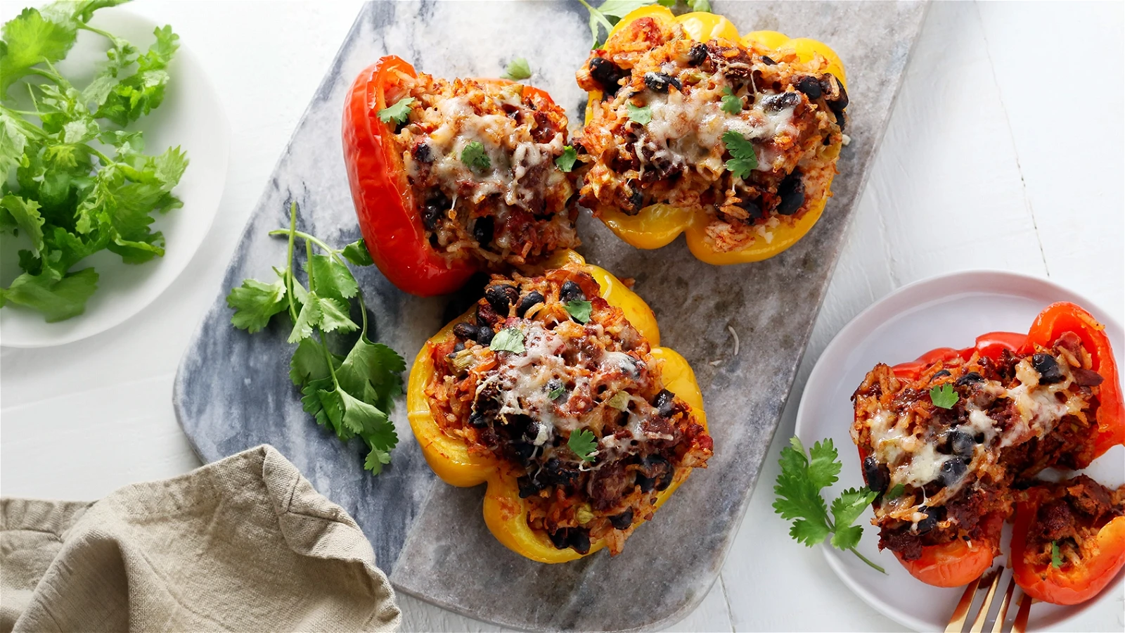 Image of Tuna Chorizo Stuffed Peppers