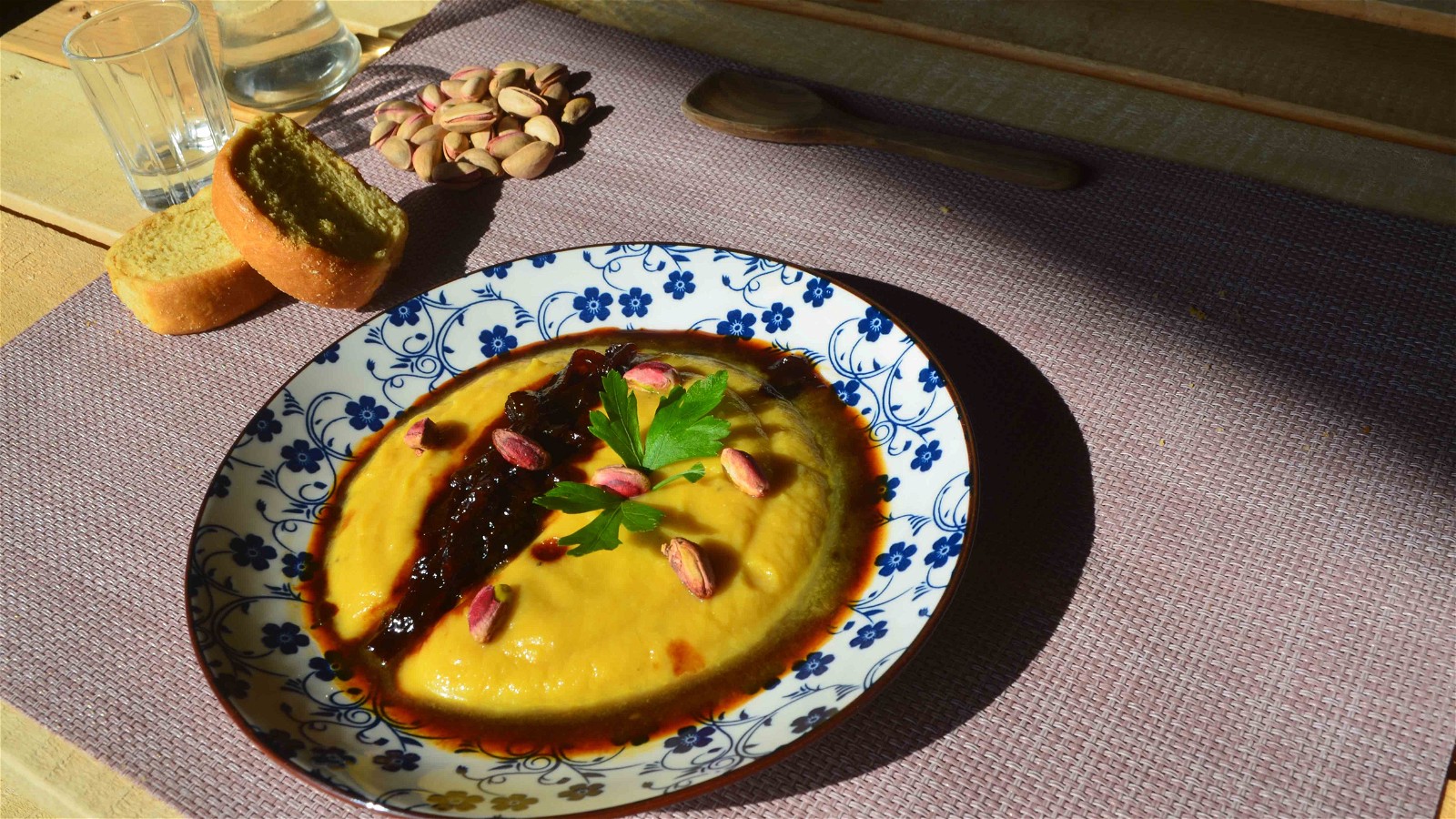 Authentic Greek Fava Recipe with Pistachios and Caramelized Onions