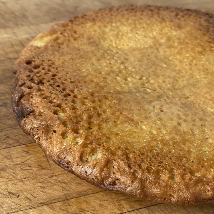 Image of The bottom of your pancake will be brown and very...