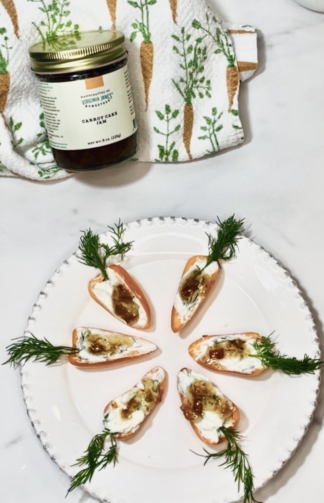 Image of Mini “ Carrot” Peppers with Carrot Cake Jam