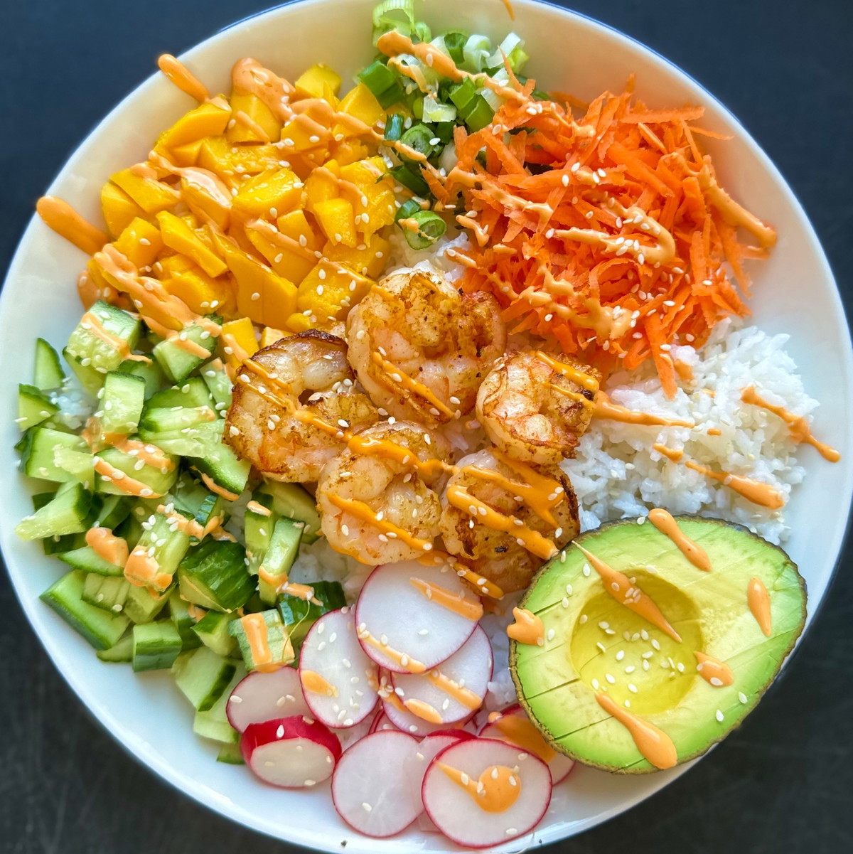 Air Fryer Shrimp Power Bowl