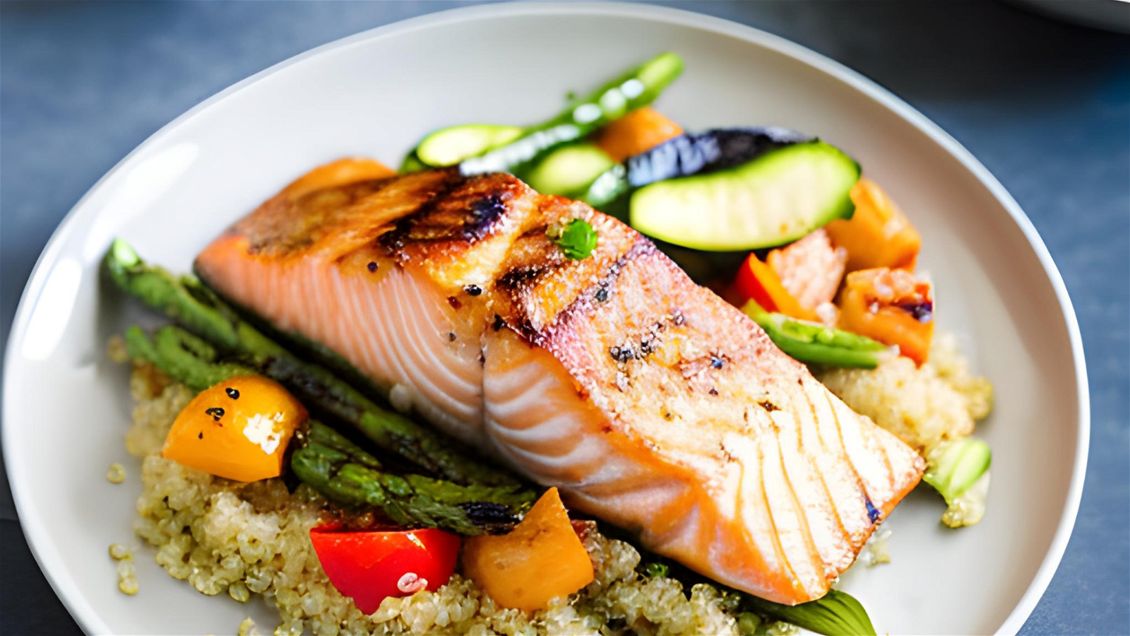 Image of Grilled Salmon with Roasted Vegetables