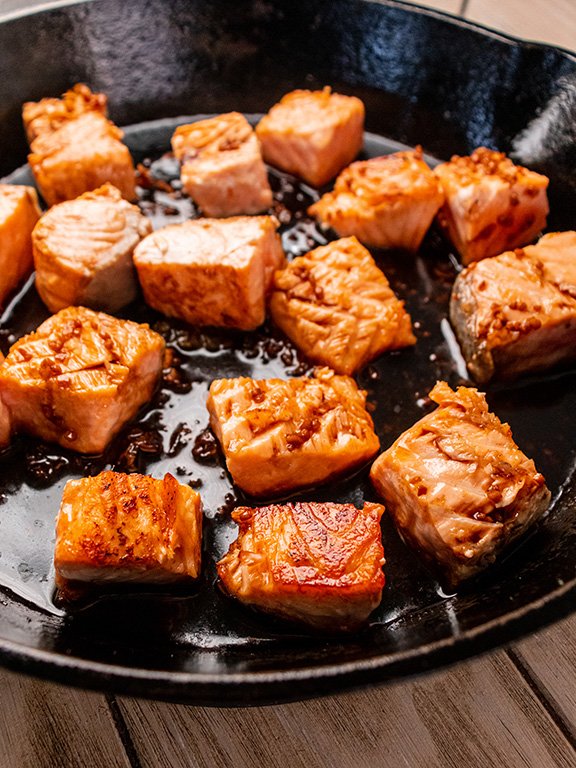 Image of Cook Salmon: Stir together soy sauce, garlic, ginger, and sesame...