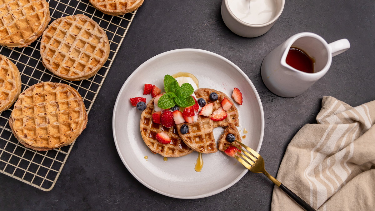 Berry Pancakes and Waffles