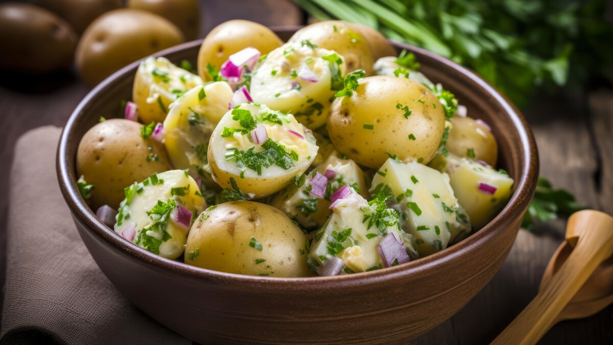 Image of Krumplisaláta - Hungarian Potato Salad