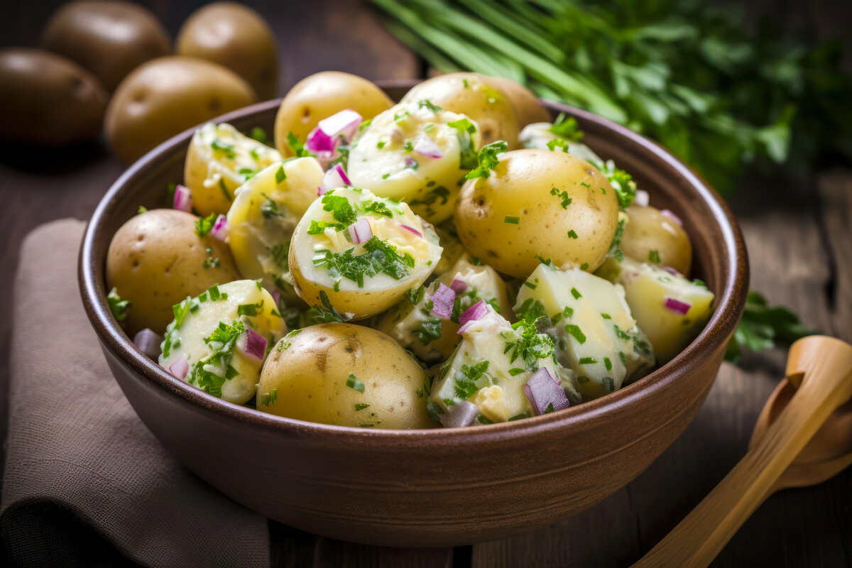 Krumplisaláta - Hungarian Potato Salad