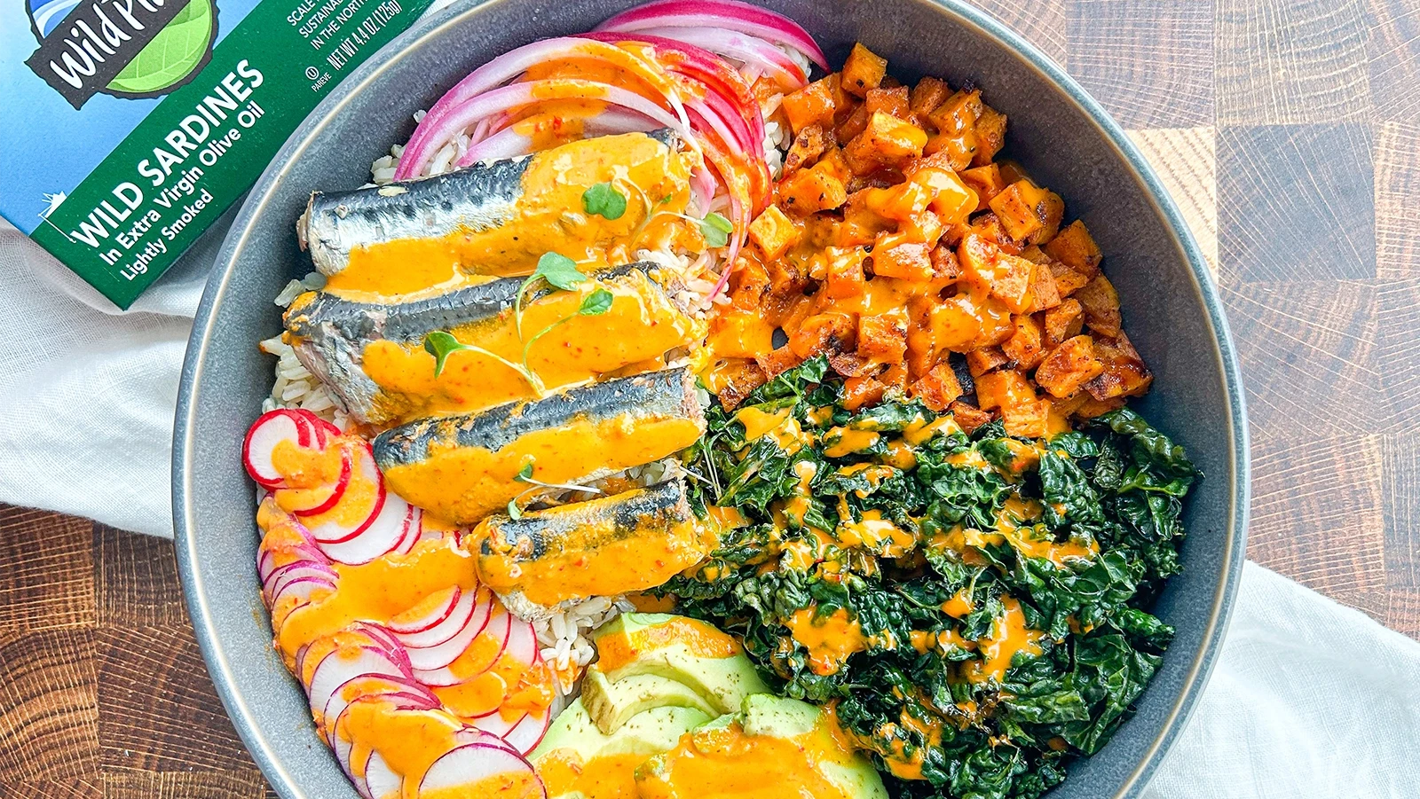 Sardine Buddha Bowl | Wild Planet Foods recipe