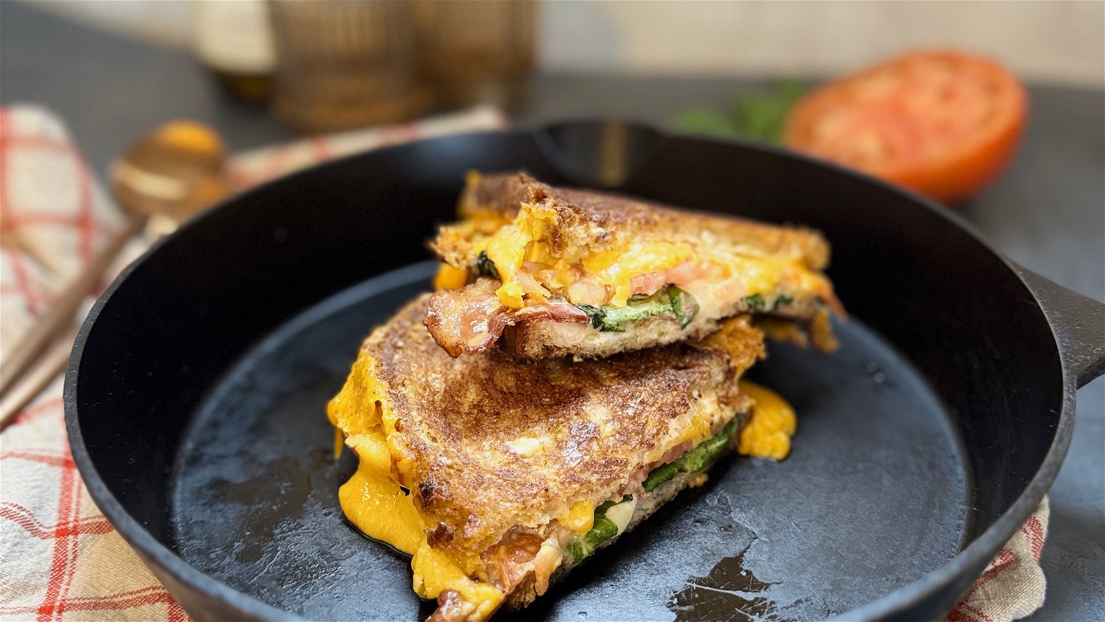 Image of Tomato Basil Grilled Cheese