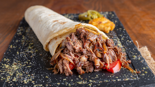 Image of Pulled Pork and Bean Burrito
