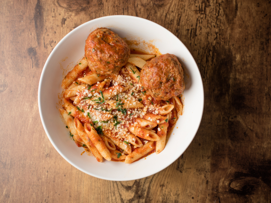 Meatball Ziti Bake