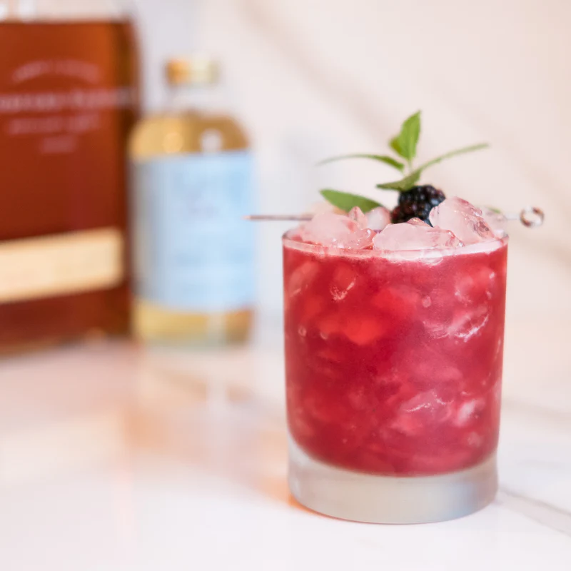 Blackberry Whiskey Smash