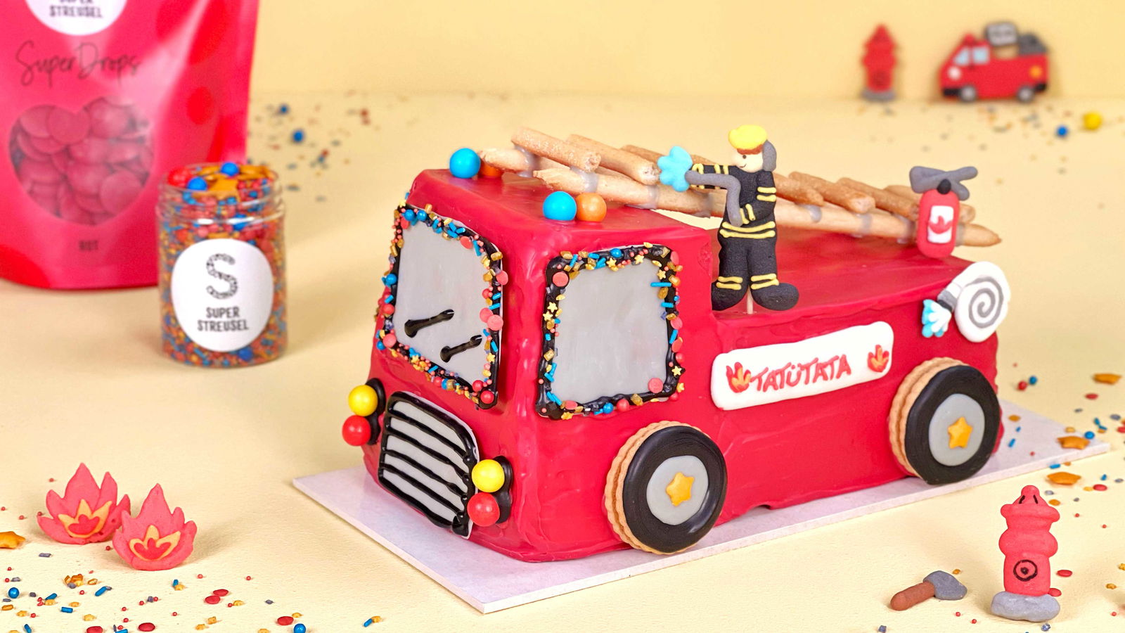 Feuerwehr Kuchen – Super Streusel