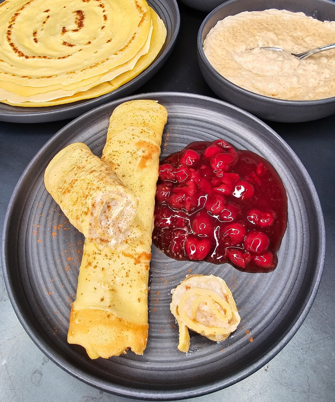 Außergewöhnliche Milchreis-Pfannenkuchen