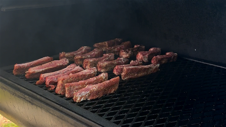 Image of Once the spice has tacked up (the ribs should look...